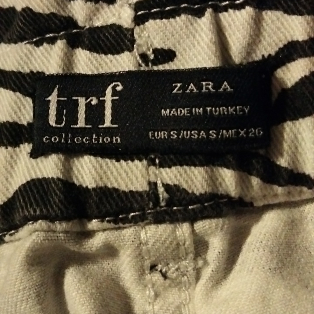 Zara trf collection Zebra print mini skirt - Picture 2 of 3